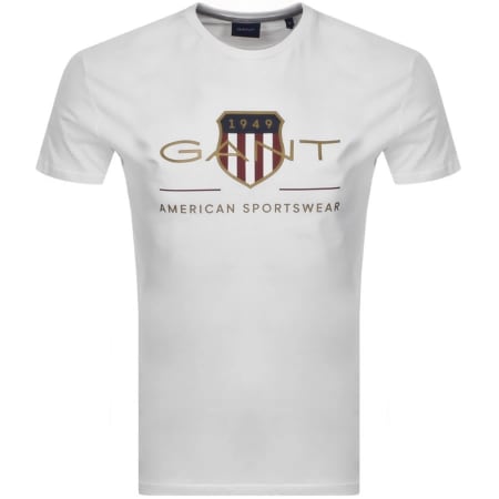 Product Image for Gant Original Shield Crest T Shirt White