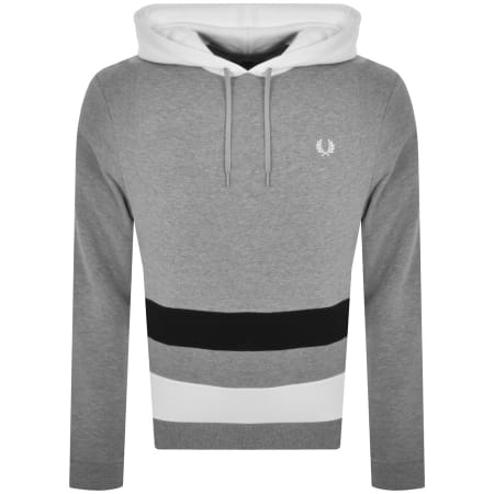Product Image for Fred Perry Colourblock Hoodie Grey