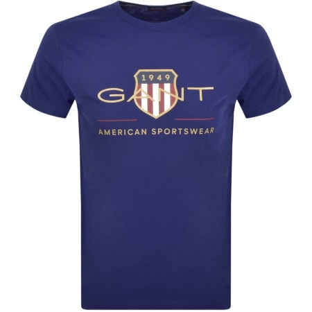 Product Image for Gant Original Shield Crest T Shirt Blue