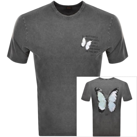 Product Image for BOSS Curved T Shirt Grey
