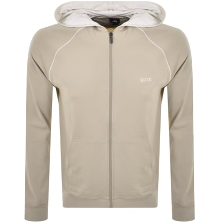 Product Image for BOSS Mix And Match Full Zip Hoody Beige