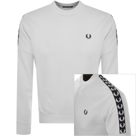 Product Image for Fred Perry Taped Sweatshirt White