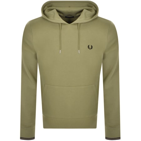 Product Image for Fred Perry Tipped Logo Hoodie Green