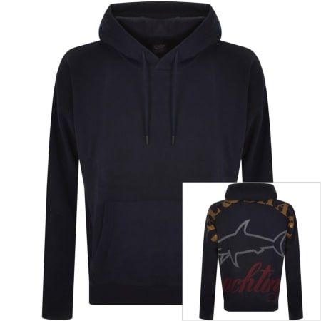 Product Image for Paul And Shark Logo Hoodie Navy
