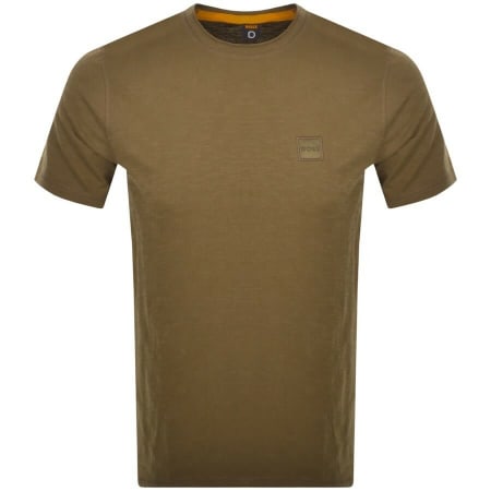 Product Image for BOSS Tegood Logo T Shirt Brown