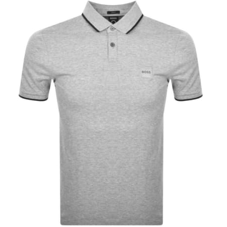 Product Image for BOSS Passertip Polo T Shirt Grey