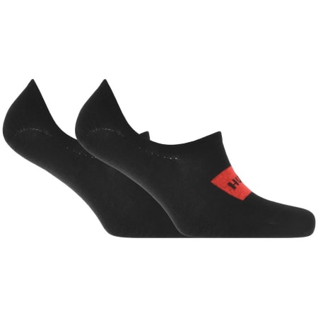 Product Image for HUGO 2 Pack Low Cut Trainer Socks Black