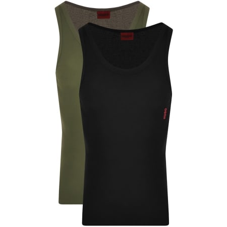 Product Image for HUGO Double Pack Vests Khaki