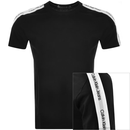 Product Image for Calvin Klein Jeans Logo Tape T Shirt Black
