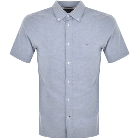Product Image for Tommy Hilfiger Short Sleeved Oxford Shirt Blue