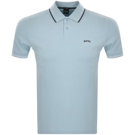 Product Image for BOSS Paul Curved Polo T Shirt Blue
