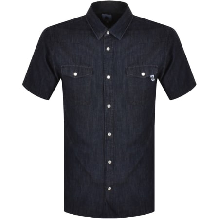 Product Image for Pretty Green Nimes Short Sleeve Shirt Navy