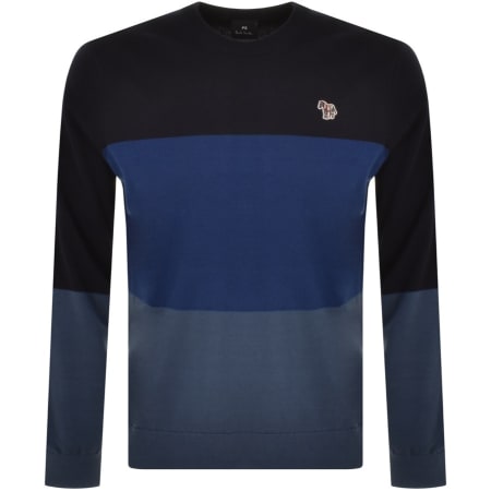 Product Image for PS By Paul Smith Logo Knit Jumper Blue