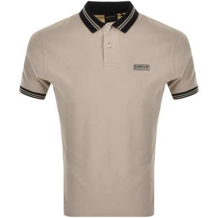 Product Image for Barbour International Track Polo T Shirt Beige