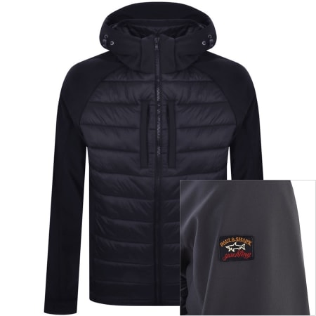 Product Image for Paul And Shark Hybrid Hooded Jacket Navy