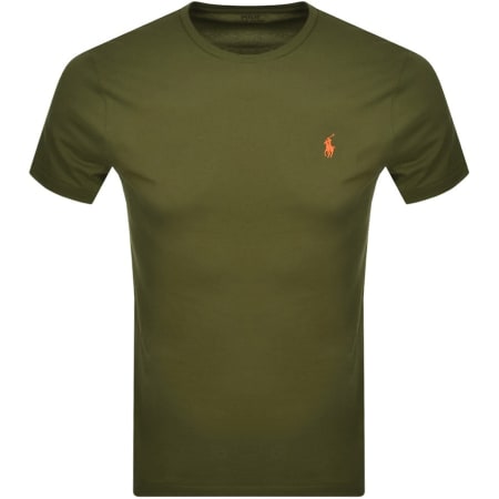 Product Image for Ralph Lauren Crew Neck Custom Fit T Shirt Green