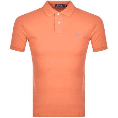 Product Image for Ralph Lauren Custom Slim Polo T Shirt Orange