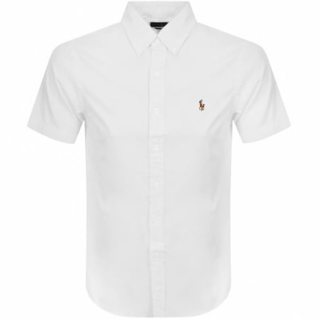 Product Image for Ralph Lauren Oxford Slim Short Sleeve Shirt White