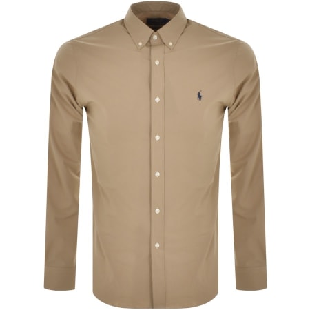 Product Image for Ralph Lauren Slim Fit Long Sleeve Shirt Beige