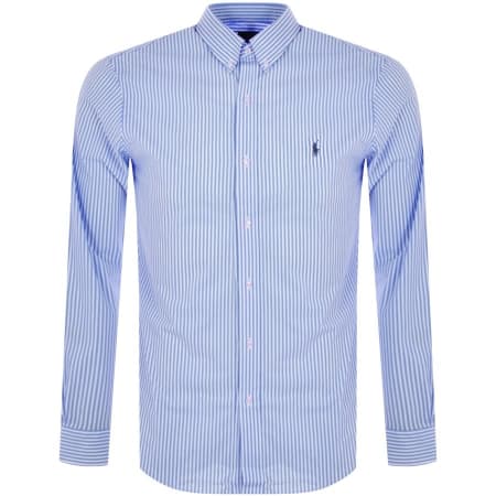 Product Image for Ralph Lauren Slim Fit Long Sleeve Shirt Blue