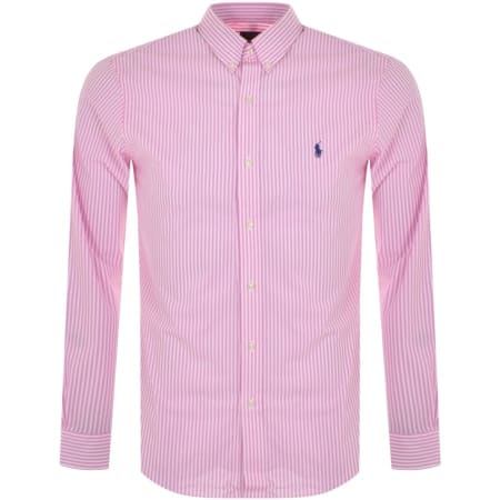 Product Image for Ralph Lauren Slim Fit Long Sleeve Shirt Pink