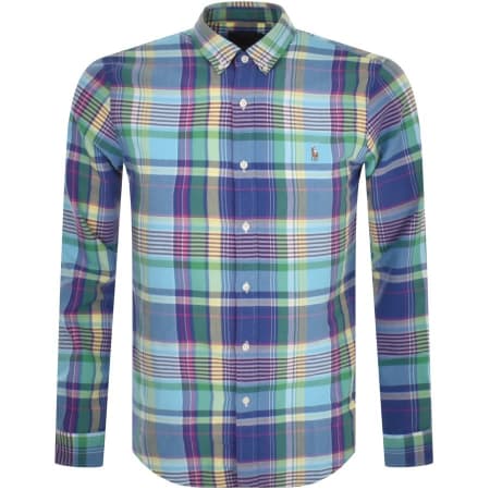 Product Image for Ralph Lauren Slim Fit Long Sleeve Shirt Blue
