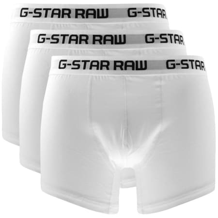Product Image for G Star Raw 3 Pack Boxer Shorts White