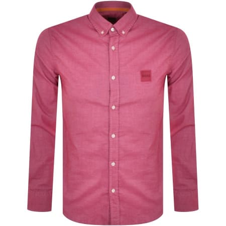 Product Image for BOSS Mabsoot Long Sleeved Shirt Pink