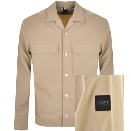 Product Image for BOSS Naldo Overshirt Beige