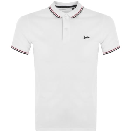 Product Image for Superdry Short Sleeved Polo T Shirt White