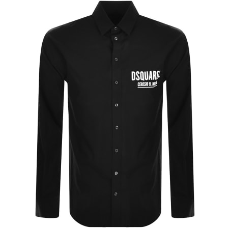Product Image for DSQUARED2 Logo Long Sleeve Shirt Black