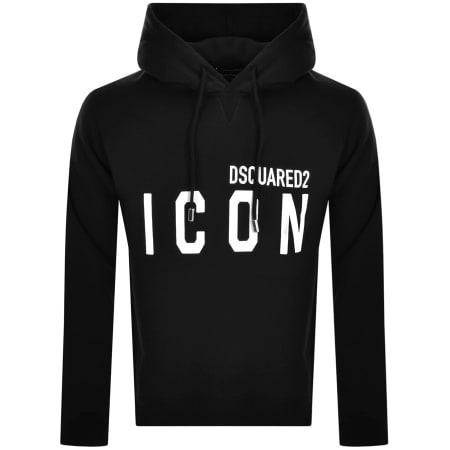 Product Image for DSQUARED2 Logo Pullover Hoodie Black