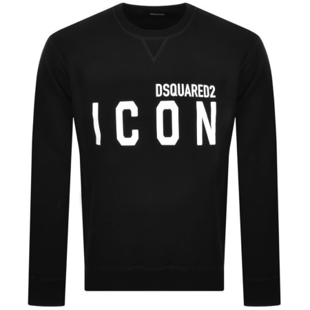 Product Image for DSQUARED2 Crew Neck Logo Sweatshirt Black