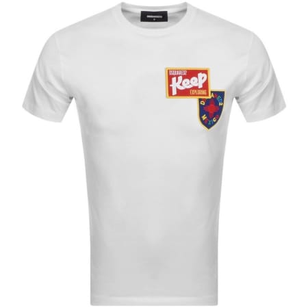 Product Image for DSQUARED2 Logo Patch T Shirt White