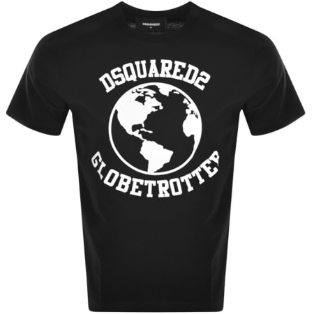 Product Image for DSQUARED2 Global Trotter Slouch T Shirt Black