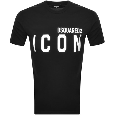 Product Image for DSQUARED2 Logo Short Sleeved T Shirt Black