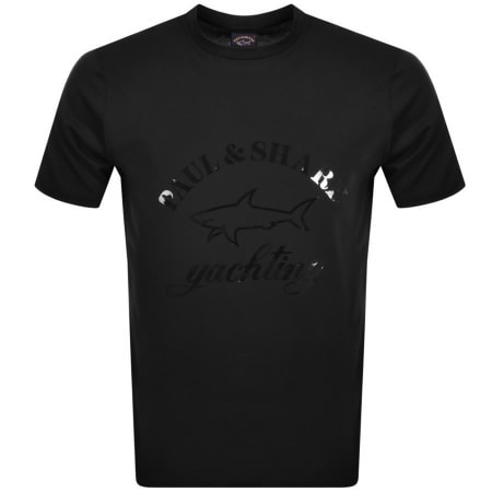 Product Image for Paul And Shark Logo T Shirt Black