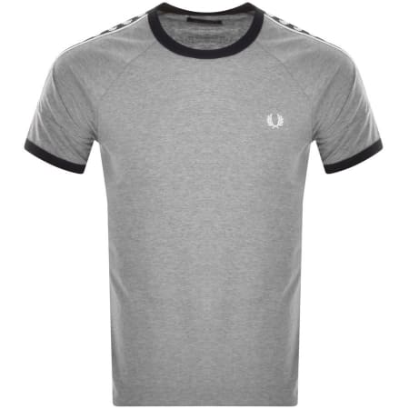 Product Image for Fred Perry Taped Ringer T Shirt Grey