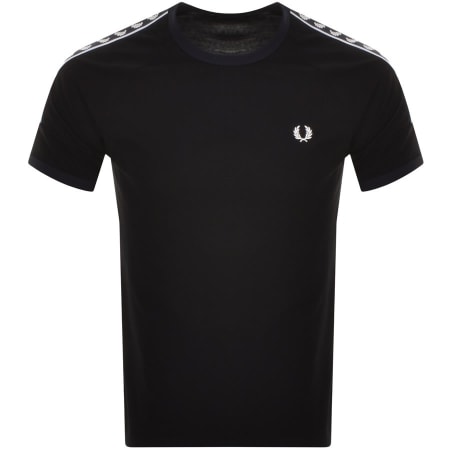 Product Image for Fred Perry Taped Ringer T Shirt Black