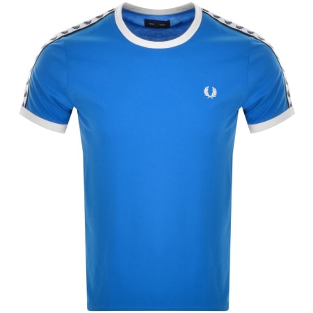 Product Image for Fred Perry Taped Ringer T Shirt Blue