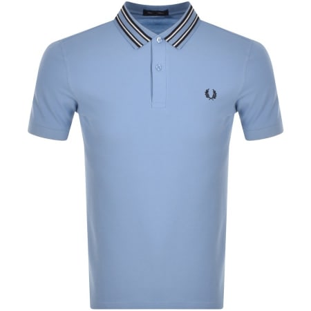 Product Image for Fred Perry Striped Collar Polo T Shirt Blue
