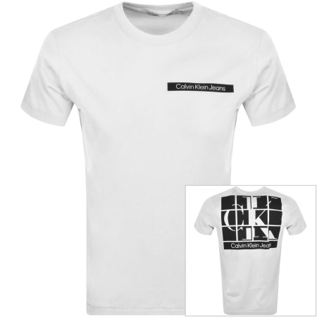 Product Image for Calvin Klein Jeans Back Graphic T Shirt White