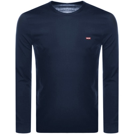 Product Image for Levis Original Logo Long Sleeve T Shirt Navy