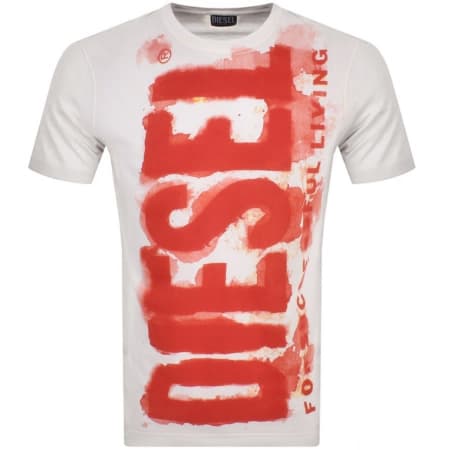 Product Image for Diesel T Just E16 Logo T Shirt White