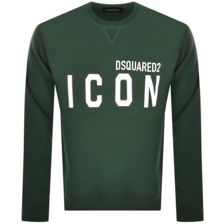 Product Image for DSQUARED2 Crew Neck Logo Sweatshirt Green