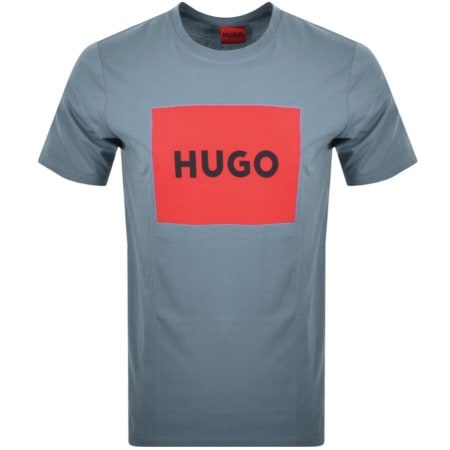 Product Image for HUGO Dulive 222 Crew Neck T Shirt Blue