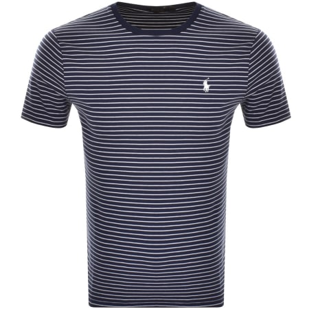 Product Image for Ralph Lauren Stripe Slim Fit T Shirt Navy