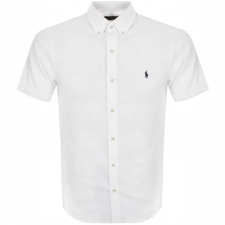 Product Image for Ralph Lauren Oxford Slim Short Sleeve Shirt White