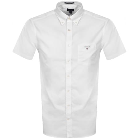 Product Image for Gant Short Sleeved Broadcloth Regular Shirt White