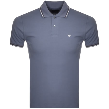 Product Image for Emporio Armani Short Sleeved Polo T Shirt Blue